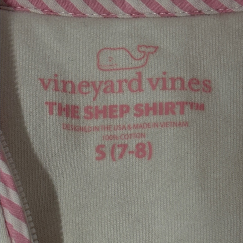 Vineyard Vines Girls’ 100% Cotton The Shep Shirt Quarter Zip Pullover - Picture 2 of 9